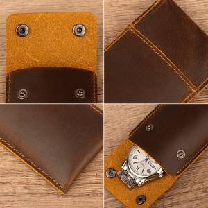 indian Genuine Leather Handmade <b>Watch</b> <b>Case</b> Cover Bag Luxury Travel <b>Watch</b> Leather Personalized Men Gift Travel <b>Watch</b> Cover Bag - Product Image 6