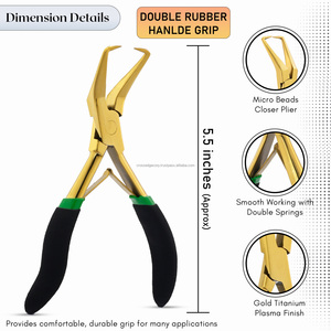 Professional Hair <b>Extension</b> Tools <b>micro</b> beads Pliers Remover Rings Beads Remover Lap Joint Plier stainless steel - Product Image 5