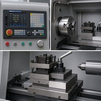 Torno CNC de un Solo Husillo para Trabajo Mediano, Sistema de Control GSK, Alta Precisión 0.002mm, Capacidad de Pieza de Trabajo de 275kg para Metal de Precisión