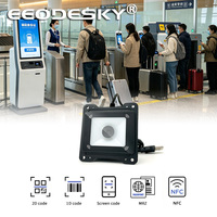 Módulo Escáner 2D Emt6662RF NFC OCR, Lector de Códigos QR y RFID con Cristal Templado para Control de Acceso
