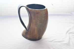 Taza de cuerno de buey personalizada de alta calidad, taza vikinga de cuerno de búfalo Natural con logotipo personalizable para fiestas, beber café - Product Image 4