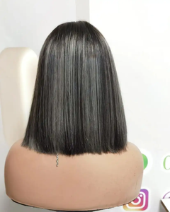 Venta al por mayor perfecto puro natural más caro HD para peluca Frontal de encaje virgen pelo chino a granel estilo recto encaje transparente - Product Image 5