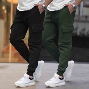 กางเกงคาร์โก้ผู้ชายไซส์ S-4XL กางเกงวอร์มทรงหลวมมีเชือกผูกเอวพร้อมกระเป๋า กางเกงขายาวทรงตรงสำหรับเล่นกีฬาและวิ่งจ๊อกกิ้ง - Product Image 2
