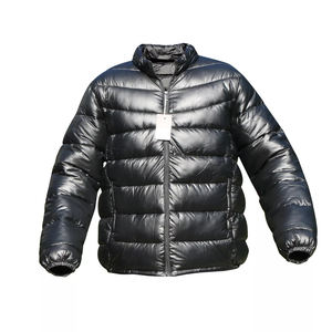 Chaqueta de burbujas de lona gruesa personalizada para hombre con cuello levantado, ropa de abrigo de invierno duradera cálida a la moda con relleno acolchado - Product Image 2