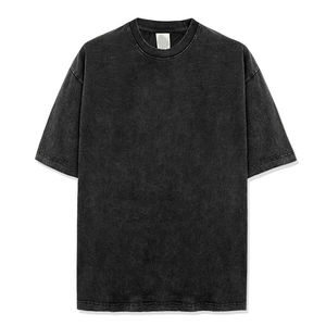 230 Gsm T-shirts lavés à l'acide sérigraphie surdimensionnée 100% coton Vintage lavage à l'acide col rond imprimé t-shirt pour hommes - Product Image 4