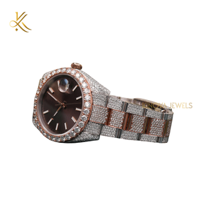 41MM Round <b>Watch</b> Folding Clasp with Safety 16CM Stainless Steel Elegant Luxury <b>Mens</b> Womens Timepiece - Product Image 6