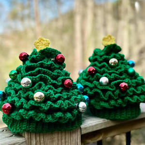 Gorro de lana nuevo al por mayor con estampado de estrellas en relieve, cálido para otoño e invierno, con diseño de personajes, ideal para viajes y Navidad. - Product Image 2