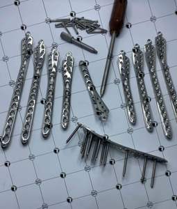 Distal Tibia Locking <b>Plate</b> 3.5mm Manual 316L Stainless Steel & <b>Titanium</b> Locking Screws 100 PCs Set for 6H to 12H - Product Image 2