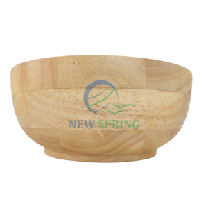 Durable Reusable <b>Wooden</b> <b>Salad</b> <b>Bowls</b> - 100% Natural Wood, Sustainable & Disposable-Look for Restaurants and Events - Product Image 2