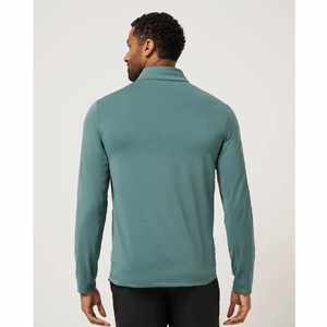 Chemises de golf pour hommes à séchage rapide avec protection UV, col zippé 1/4, t-shirts de sport décontractés, pull à col, personnalisable - Product Image 3