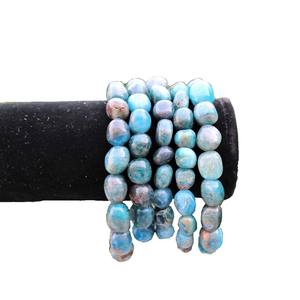 Pulsera de alta calidad, pulsera de cristal caído de apatita azul indio, joyería de piedras preciosas naturales, regalo para hombres y mujeres, meditación energética - Product Image 5