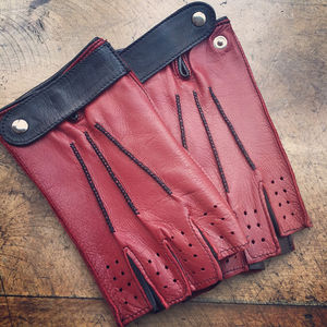 Guantes de Ciclismo de Medio Dedo para Hombre, Resistentes a los Golpes, Transpirables, para Bicicleta de Montaña, Deportivos, Unisex, de Cuero, de Pakistán - Product Image 1