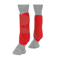 Protège-jambes en microfibre pour chevaux, lot de 4 pièces, qualité supérieure, respirant, équipement équestre, équipement vétérinaire pour chevaux