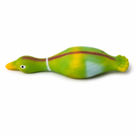 Jouet couineur pour chien en latex naturel Mallard Duck, pour la dentition et le nettoyage des dents, interactif, écologique, vente en gros, OEM, personnalisé