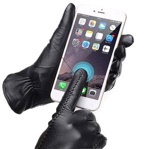 Wolson Industrie Fabricant Vente en gros Qualité Hiver Femmes Mode Classique Gants en cuir de mouton Compatible écran tactile - Product Image 4