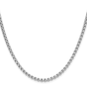 Cadena de eslabones tipo clip de oro amarillo de 14k de 2.2mm de Leslie, con bisel sólido D/C, estilo geométrico, diamante, perla, clásico, religioso, para fiesta - Product Image 2