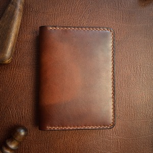 ชุดที่ใส่หนังสือเดินทางและป้ายกระเป๋าเดินทางทำจากหนังมีที่ใส่บัตร PTH-0063แบบกระเป๋าสตางค์ - Product Image 4