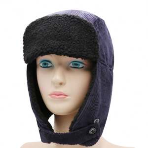 Chapeau de trappeur personnalisé pour homme, chaud et épais, idéal pour l'hiver et les activités de plein air, style Mad Bomber - Product Image 2