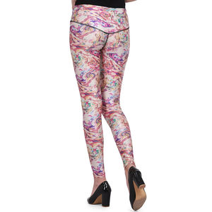 Ropa deportiva sublimada, pantalones de Yoga para mujer, mallas elásticas de cintura alta para gimnasio, mallas de Yoga con cintura elástica de alta calidad para invierno - Product Image 3