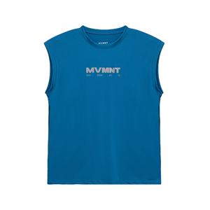 2025 High Quality <b>Men's</b> <b>Gym</b> Tank Top Breathable Poly Cotton Anti-Bacterial Quick Dry Customizable Sports Training <b>Vest</b> - Product Image 1