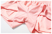 Shorts de yoga à séchage rapide Pocket Nude, shorts de sport deux pièces, shorts de course à pied, pantalon de yoga pour le fitness