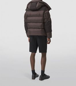 2025 Winter Collection Custom Made Men's Canvas Puffer <b>Jacket</b> with Full Zipper Waterproof & Breathable Thick Stand Collar - Product Image 2