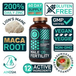 Excellente Offre : Capsules Multivitaminées pour la Fertilité Masculine – Booste les Niveaux d'Énergie, Maca Bio et CoQ10 pour le Bien-être et la Fertilité des Hommes - Product Image 4