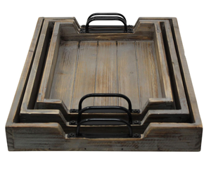 Platos de madera de estilo Retro únicos, bandeja para servir frutas y aperitivos para fiesta, tablero de madera de Acacia Rectangular, platos para aperitivos seguros para alimentos - Product Image 4