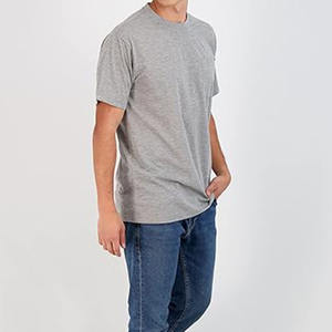 <b>High</b> Quality Polyester / Cotton Classic Men's Jersey Short Sleeve Breathable <b>Tshirt</b> with Front Pocket Drop Shoulder for Men - Product Image 5