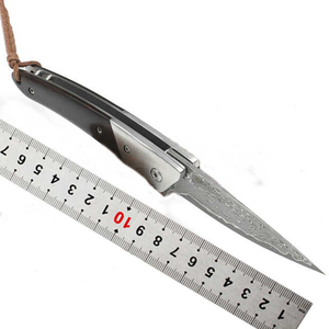 Cuchillo de cocina de hoja fija de acero damasco de calidad superior con mango de madera duradero forjado profesional Garantía de 3 años - Product Image 3