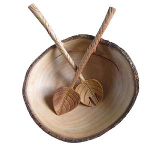 Ensaladera de Madera de Acacia Premium para Cocina y Comedor, Estilo Bohemio Hecho a Mano, Apta para Lavavajillas, Tamaño Personalizable, Exportación al por Mayor - Product Image 2