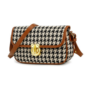 Nouvel arrivage Sac à bandoulière en cuir de qualité supérieure pour femmes Embrayage 2022 Sacs à main pied-de-poule - Product Image 3