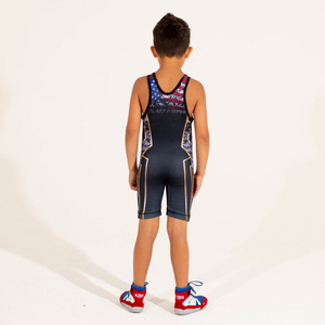 Combinaison de lutte pour enfants 2025, logo personnalisé, sublimation, vêtements de sport, musculation, combinaison de lutte pour enfants - Product Image 5