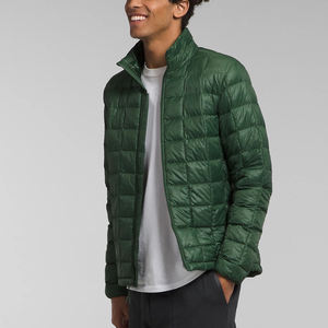 Wholesale Price Custom Made Men's Stand Collar <b>Thin</b> <b>Puffer</b> <b>Jacket</b> with Front Logo for Winter and Spring Seasons - Product Image 3