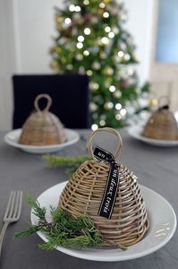 Soporte de árbol de Navidad con campana de ratán y accesorio de decoración para Noel - Product Image 2