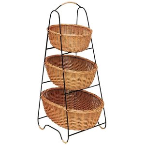 New Arrival Looking Fruit Vegetable Food <b>Storage</b> Fruits Contain Rattan Fruits <b>Storage</b> Rack Vegetable Holder - Product Image 3