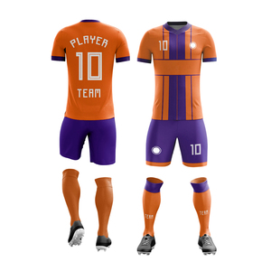 Maillot de football personnalisé pour hommes adultes 100% polyester impression numérique respirant anti-UV extensible antibactérien séchage rapide col rond - Product Image 6