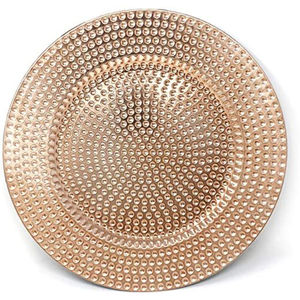 Assiette de service en cuivre martelé fait à la main élégante table à manger décor ustensiles de cuisine accessoires de table assiette de service - Product Image 6