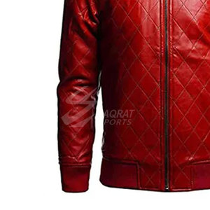 Chándal de cuero de último diseño de algodón transpirable a prueba de viento logotipo personalizado chándal de cuero de talla grande para hombre - Product Image 6