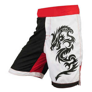Material duradero Hombres MMA Corto Sólido Secado rápido Cintura elástica Estilo de calle alta Ropa de entrenamiento antiarrugas Calidad Premium - Product Image 2