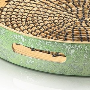 Bandejas para velas de frutas de ratán de bambú, bandejas de almacenamiento para servir, Mimbre duradero, respetuoso con el medio ambiente para decoración de restaurante - Product Image 4