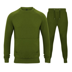 Ensemble de survêtement imprimé respirant en molleton 100 % coton pour homme PUFFIN SPORTS, 2 pièces, couleur unie, logo personnalisé (avant et arrière) - Product Image 6