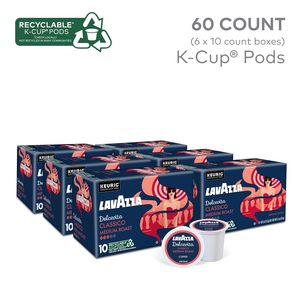 Lavazza Dolcevita Classico, Cápsulas de Café Individuales para Keurig K-Cup, Tueste Medio, Caja de 60 Unidades - Product Image 6