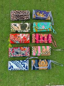 Pochette matelassée à fermeture éclair faite à la main Lot de 5 trousse cosmétique pour femmes trousse de toilette maquillage sacs fourre-tout pochette matelassée à fermeture éclair faite à la main - Product Image 4