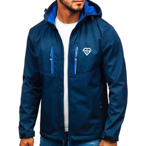 Men's Best Quality <b>Thin</b> Windproof <b>Waterproof</b> Breathable Stand Collar Softshell <b>Jacket</b> New Arrival Winter-Themed Wholesale - Product Image 3