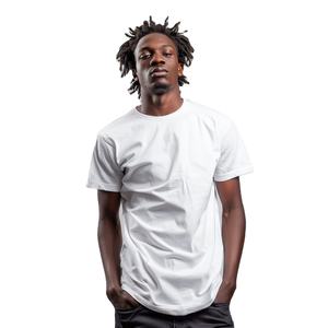 T-shirts à manches courtes pour hommes, personnalisés, en tissu extensible teint en fil, rayés et color-blocks, 180 g/m², vente en gros - Product Image 1