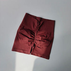 Pantalones cortos deportivos de yoga transpirables de verano al por mayor de cintura alta de secado rápido con cierre elástico patrón caliente pantalones cortos sueltos para correr Fitness - Product Image 6