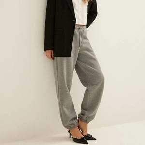 2024 femmes décontracté coton pantalons de survêtement respirant sport pantalon avec Logo personnalisé taille élastique automne hiver Collection - Product Image 3