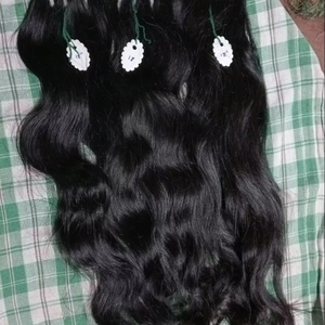 Cabello ondulado indio de 18 pulgadas de alta calidad 100% cabello ondulado indio Virgen sin procesar del cabello del templo del sur de la India para venta al por mayor - Product Image 1