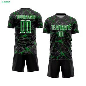 Quick Dry Sublimated Fabric 100% Polyester Eco-Friendly Anti-shrink Soccer Jersey Uniform for Men Professional Sports - Product Image 2